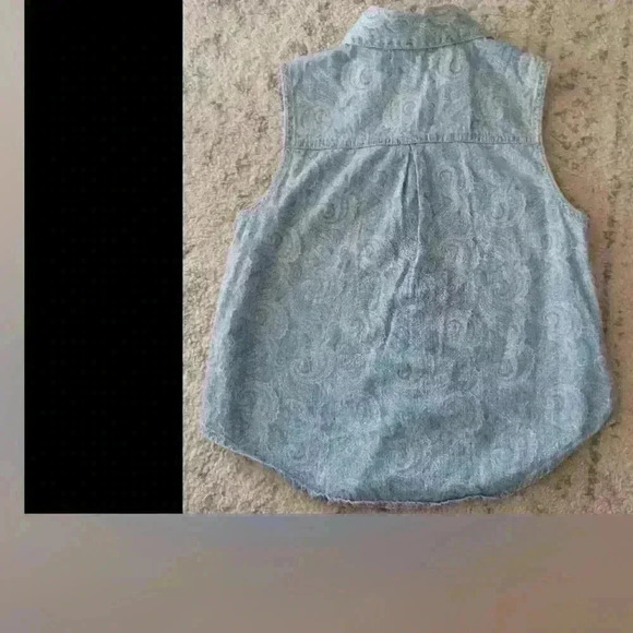 BDG Urban Outfitters Women's Denim Paisley Button Down Boho Vest S - Picture 9 of 13